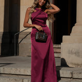 KLEID 'ANDREIA' BURGUNDER