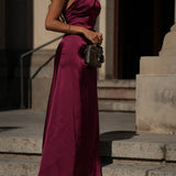 KLEID 'ANDREIA' BURGUNDER