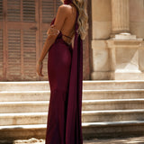 VESTIDO 'BETH' BURDEOS