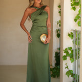 KLEID 'ANDREIA' OLIVGRÜN