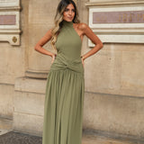 VESTIDO 'ANDALUZIA' VERDE OLIVA
