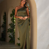 VESTIDO 'TABHITA' OLIVA CÁLIDO