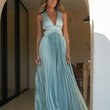 KLEID 'SOLAINE' SALBEIBLAU