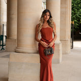 VESTIDO 'MERCEDES' TERRACOTTA