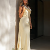 VESTIDO 'RAQUEL' PASTEL YELLOW