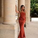 VESTIDO 'MERCEDES' TERRACOTTA