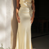 VESTIDO 'RAQUEL' PASTEL YELLOW