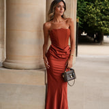 VESTIDO 'MERCEDES' TERRACOTTA