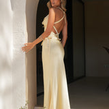 VESTIDO 'RAQUEL' PASTEL YELLOW