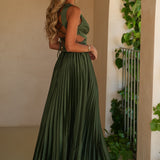 VESTIDO 'SOLAINE' VERDE OLIVA