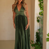 VESTIDO 'SOLAINE' VERDE OLIVA