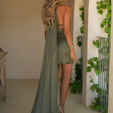 KLEID 'CLARA' WARMES OLIV
