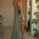 KLEID 'CLARA' WARMES OLIV