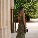 VESTIDO 'AMINATA' VERDE OLIVA