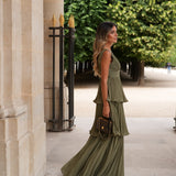 VESTIDO 'AMINATA' VERDE OLIVA