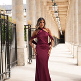 VESTIDO 'ROMANCE' BURGUNDY